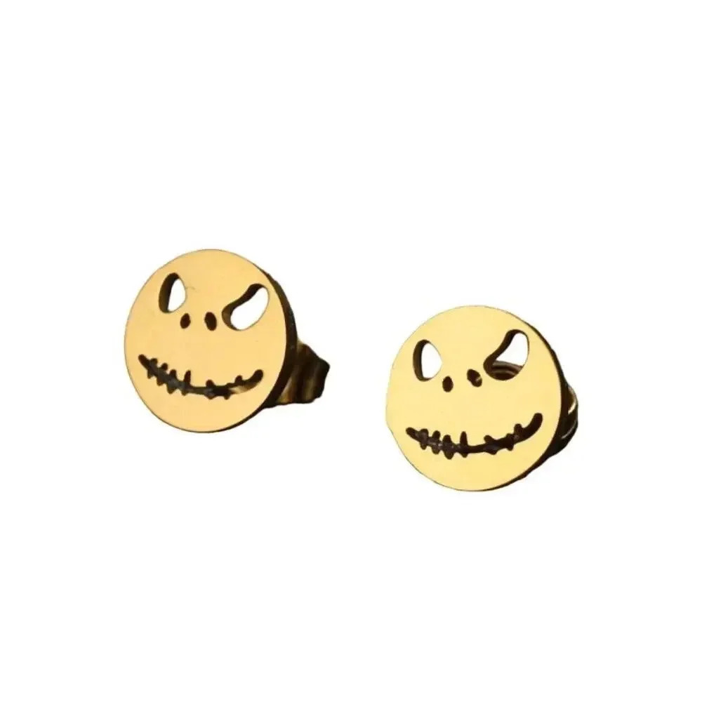 COPY - Halloween Stainless Steel Studs Lady Jewelry Gold Tone - Picture 2 of 2